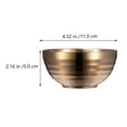 thumbnail image 4 of Shisuyan 1Set Soup Bowl Stainless Steel Simple Design for Household Kitchen Use, 4 of 9