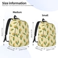 thumbnail image 4 of Balery Yellow Corn Vintage Canvas Backpack for Men and Women - Large Capacity, Durable Travel Laptop Bag for School, Work, Hiking, and Outdoor Activities, 4 of 7