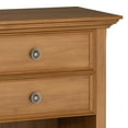thumbnail image 4 of Amherst 24 inch Wide Solid Wood Transitional Bedside Table in Light Golden Brown, 4 of 13