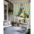 thumbnail image 4 of nqOlkjepod Outdoor Curtains for Patio Waterproof, Yellow Green Spring Floral Outdoor Privacy Panels Grommet, Watercolor Botanical Blackout Outside Curtains for Porch/Cabana 54"x108", 2 Panels, 4 of 8