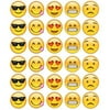 30ct. Emoji Assorted Faces Happy Sad Love Edible Cupcake Toppers