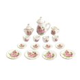 thumbnail image 1 of Mini House Tableware Set Accessory Miniature Teapot Model Kitchen Adornment 1/12 Scale Ceramic Scene Layout Dinnerware Kit Rose, 1 of 7