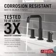 thumbnail image 2 of Delta Faucet Nicoli Widespread Bathroom Faucet 3 Hole, Matte Black Bathroom Faucet, Bathroom Sink Faucet, Drain Assembly, Matte Black, 2 of 8