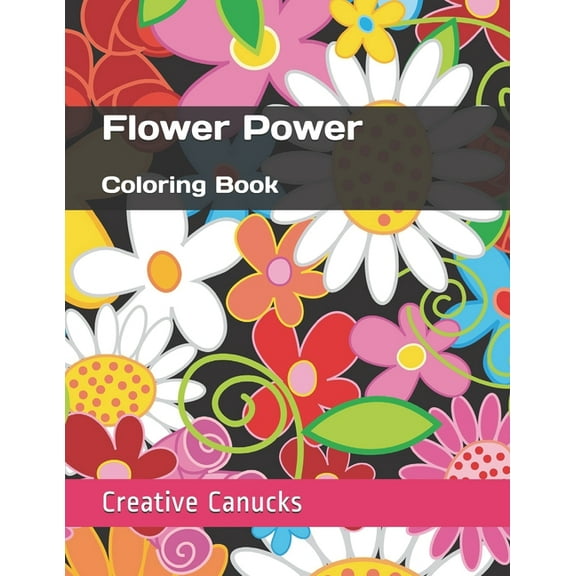 Flower Power : Coloring Book (Paperback)