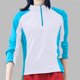 thumbnail image 1 of MHFRRA Camiseta de Manga Larga con Protección Solar para Mujer, Ligera, de Secado Rápido, para deportes Al Aire Libre, Senderismo y Montañismo. Blanco, 1 of 8
