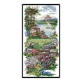 thumbnail image 2 of Cuadros Decorativos Camino de jardín de punto de cruz parcial de 14 quilates estampado hilo de algodón DIY costura Ndcxsfigh Nuevos Originales, 2 of 9