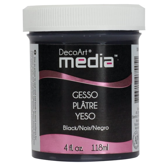DecoArt Media Gesso, 4 oz., Black