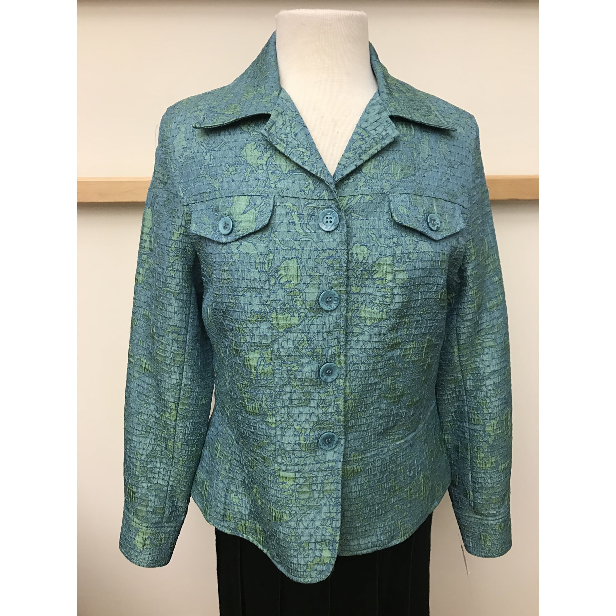 Bubble Jacquard A-Line Top