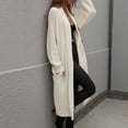 thumbnail image 5 of Fesfesfes Long Cardigan for Women Long Sleeves Solid Color Loose Tops Blouse Sweater Cardigan, 5 of 5