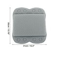 thumbnail image 3 of Unique Bargains 1 Pc Curved Style Bath Pillow for Head and Neck 13.78"x12.2"x2.17" Gray, 3 of 6