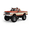 Red, variant on 1/16 Scale 4WD RC Crawler, 2.4GHz Full-Proportional Control Pickup RC Monster Truck with Metal Chassis & LED Roof Light for Hobbyists