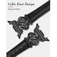 thumbnail image 2 of Wearlizer Celtic Knot Leather Band Compatible with Samsung Galaxy Watch 9/8 40mm 44mm & Galaxy Watch 8 Classic 46mm Women, Slim Dressy Soft Leather Strap, 2 of 6