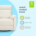 thumbnail image 3 of daVinci Suzy Electronic Swivel Recliner, Vanilla, 3 of 5