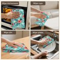 thumbnail image 5 of 2 Pcs Pioneer Flower Floral Print Pattern Kitchen Towels, Funny Microfiber Dish Towel Set, 18" X 26" Tea Towels, 5 of 6