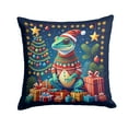 thumbnail image 2 of Gecko Christmas Fabric Decorative Pillow 18 in x 18 in, 2 of 3