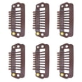 thumbnail image 3 of Snap Clips , Different Use Avoid Pulling Hair  Clips Snap Comb  For Woman For Saloon Brown, 3 of 8