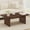 Rustic Oak, variant on Coffee Table for Living Room, Farmhouse Wood Center Table, Rectangle Mid-Century Living Room Tables, Unique Fluted Panel Coffee Tables (Rustic Oak, 43Inch)