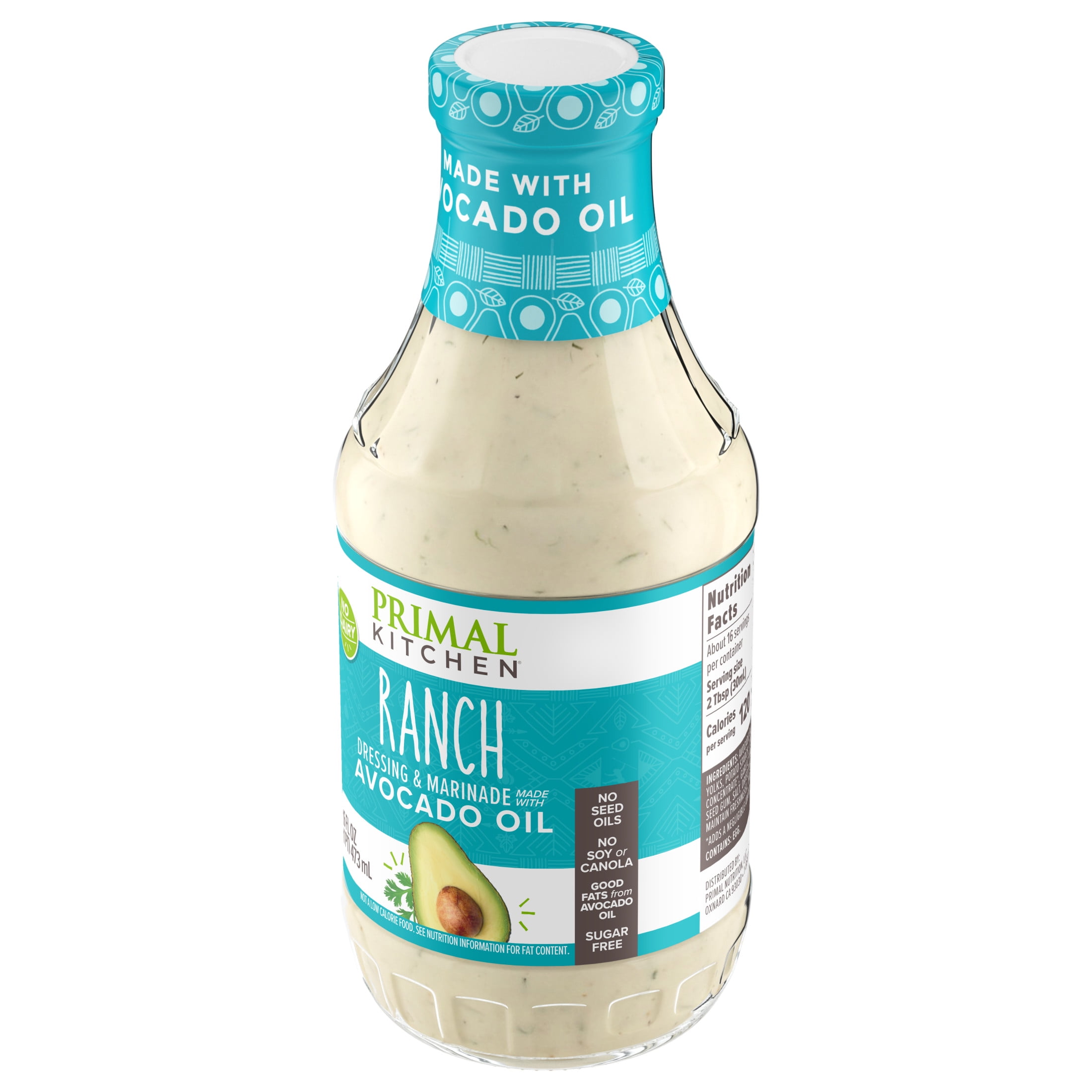 Primal Kitchen Ranch Dressing, 16 oz