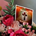 thumbnail image 3 of 3drose, Image of Christ on Cross with Happy Easter and Pretty Background, 6 Greeting Cards with Envelopes, 3 of 7