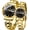 Gold Black, variant on His and Hers Couple Quartz Watches, Stainless Steel Luminous Waterproof Wrist Watches with Calendar, Romantic Wedding Business Dress Pair Watches for Valentine's Day Gift