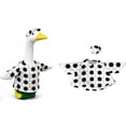 thumbnail image 3 of 23 Inch Soccer Porch Goose Outfit Soccer Ball Print Lawn Goose Costume for Cement Statue Outdoor Yard Patio Garden Game Day Sports Theme Decor Easy Slip-On Decoration 1PC, 3 of 5