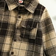 thumbnail image 5 of 0-5T Todder Kids Baby Boys Girls Long Sleeve Button Down Plaid Flannel Shirt, 5 of 9