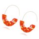 thumbnail image 3 of Qarigey 1 par de pendientes Estilo vintage en forma de U Accesorio de moda Suministros para fiestas Día de San Valentín para vacaciones Ropa, zapatos y accesorios Miscelánea naranja, 3 of 6