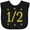 AB-Black, variant on Inktastic Half Birthday Gold Stars Boys or Girls Baby Bib