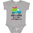 thumbnail image 3 of Inktastic Nana and Papaw Grandson Truck Boys Baby Bodysuit, 3 of 5