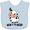 thumbnail image 3 of Inktastic New to the Herd Cute Cow Boys or Girls Baby Bib, 3 of 4
