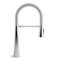 thumbnail image 3 of Kohler K-22061 Graze 1.5 GPM Single Hole Pre-Rinse Kitchen Faucet - Black, 3 of 5
