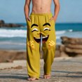 thumbnail image 2 of Casual Beach Pants for Girls with Pockets Printed Lightw8 100% Polyester, 2 of 9