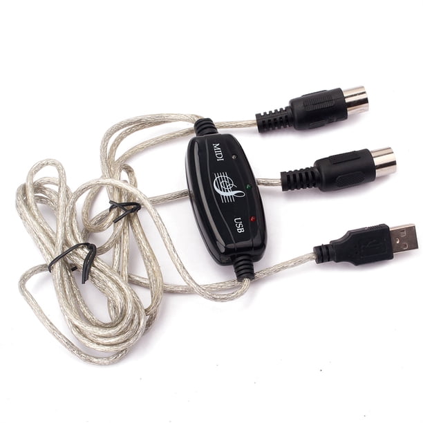 Advancent Cable USB Convertidor de cable profesional Controlador incorporado PC a teclado de música Cable Instrumentos musicales electrónicos Accesorios para instrumentos musicales Advancent OD023693-00