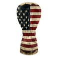 thumbnail image 2 of Yuyamidu Retro American Flag Golf Club Covers Waterproof Golf Head Covers Driver Covers Fariway Wood Headcover Hybrid Covers Leather Golf Headcover, 2 of 7