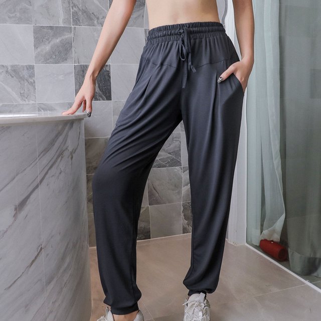 Mujer Pantalones deportivos de secado rápido con bolsillos Cordón Cintura elástica Pantalón Joggers Abanopi Pantalones deportivos de mujer