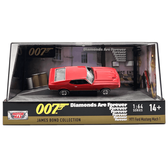 James Bond 007 - 1971 Mustang Mach 1 - 3 inch Diorama - Diamonds Are Forever 1:64