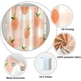 thumbnail image 5 of Pink Peach Shower Curtain for Girly Bathroom Dreamy Sweet Check Fruits Shower Curtain with Hooks Polyester Waterproof Fabric Home Bathtub Shower Curtain Decorative, 72x72 Inch, 5 of 6