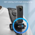 thumbnail image 4 of Action Camera Backpack Strap Mount, Portable Sports Camera Backpack Clip Fit for Action5Pro Anti Slip Secure Grip 1/4 inch Screw Interface  for Action Camera, 4 of 7