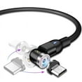 thumbnail image 2 of Cable magnético 540 Micro-USB Tipo C Cargador magnético de teléfono de carga rápida para 11 Pro X Max 7 8 Plus para, 2 of 8