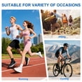 thumbnail image 7 of KALMORE Women Quarter Crew Athletic Socks, Arch Support Cushioned, Moisture Wicking Cotton Socks, 6 Pack, 7 of 7