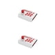 thumbnail image 2 of Seitruly Joystick inalámbrico Suministros para juegos Computadora Teléfono móvil Conexión rápida Control Stick Controlador de juegos Blanco rojo 2piezas, 2 of 4