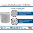 thumbnail image 6 of Air Filter Factory Replacement for 63-1508 Environizer Humidifier Wick Filters 2 Pack, 6 of 8
