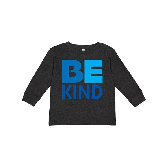 Inktastic Be Kind Logo in Blue Boys or Girls Long Sleeve Toddler T-Shirt