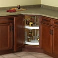 thumbnail image 1 of Knape & Vogt PFN24ST-W 24" Plastic Full Round 2-Shelf Lazy Susan Set, White, 1 of 3
