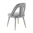 thumbnail image 4 of TOV Furniture Petra 19.3" Transitional Velvet Side Chair in Light Gray, 4 of 7