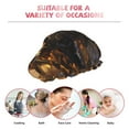 thumbnail image 6 of KLL Cool Black Gold Dragon Pattern Shower Cap & Bath Cap for Women,Reversible Oversized Waterproof Shower Caps for all Hair Lengths,Elastic Reusable Bathing Hair Cap, 6 of 6