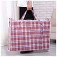 thumbnail image 3 of Portable Plastic Jumbo Laundry Zipped Reusable Large Strong Shopping Storage Bag, 3 of 5