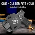 thumbnail image 3 of OWB Kydex paddle holster,fit for Springfield Armory Hellcat Pro & Hellcat Pro OSP, Right Hand, 3 of 7