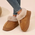 thumbnail image 6 of Ecetana Women's Bootie Slippers Memory Foam Furry Slipper Non-slip House Shoes with Fluffy Collar, 6 of 7