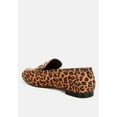 thumbnail image 3 of Meopa Horsebit  Studs Metallic Leopard Print Loafers, 3 of 5